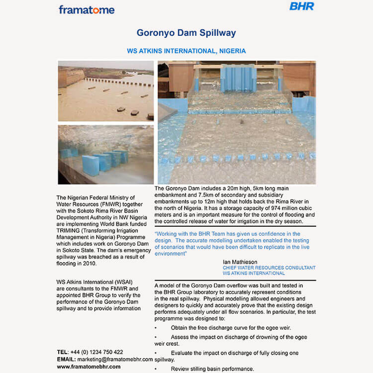 Goronyo Dam Spillway - Front Cover Website