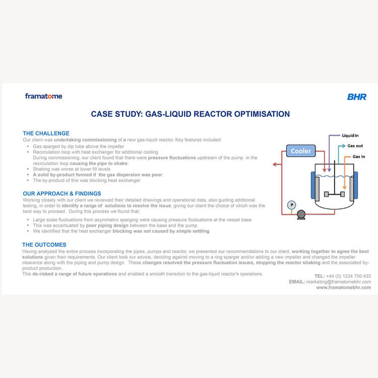 Gas liquid reactor optimisation - front cover website copy
